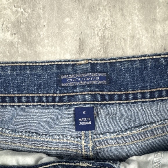 Bandolino Jeans Women 12 Rhinestone Pockets High Rise Boot Cut Tatum 2000s Y2K - Picture 4 of 12